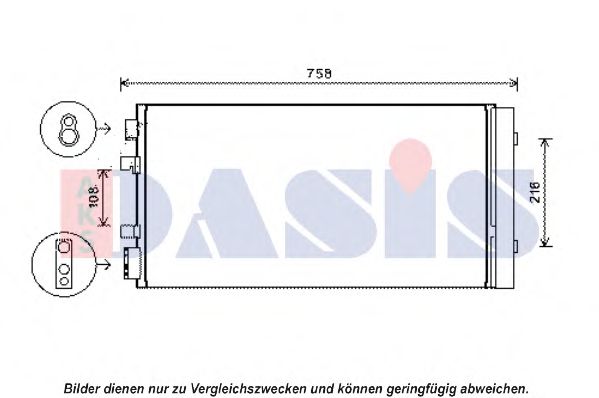 182049N AKS+DASIS Condenser, air conditioning