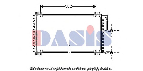 182060N AKS+DASIS Kondensator, Klimaanlage
