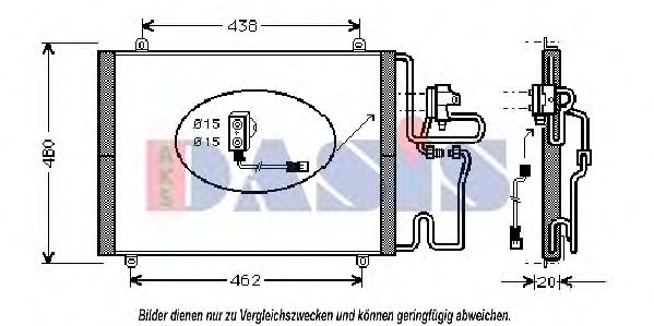 182110N AKS+DASIS Condenser, air conditioning