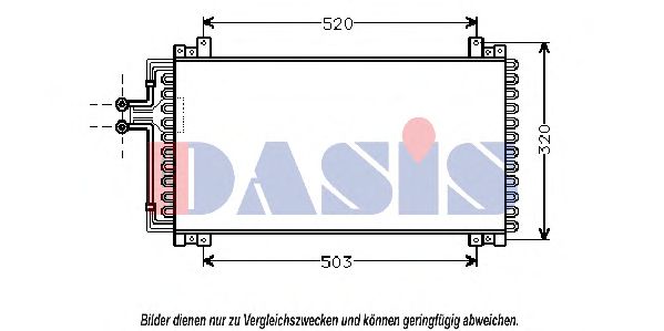 182150N AKS+DASIS Kondensator, Klimaanlage