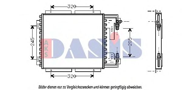 182180N AKS+DASIS Condenser, air conditioning