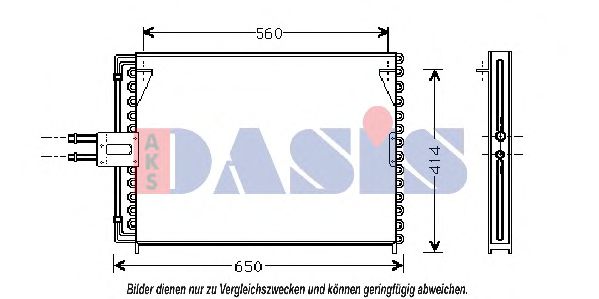 182250N AKS+DASIS Condenser, air conditioning