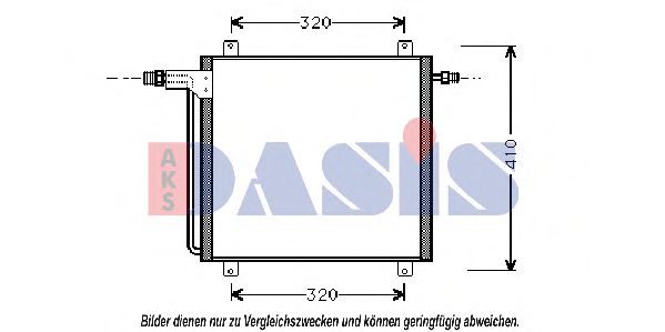 182300N AKS+DASIS Condenser, air conditioning