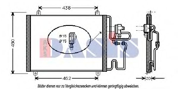 182340N AKS+DASIS Condenser, air conditioning