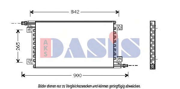 182350N AKS+DASIS Condenser, air conditioning