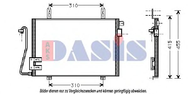 182360N AKS+DASIS Air Conditioning Condenser, air conditioning