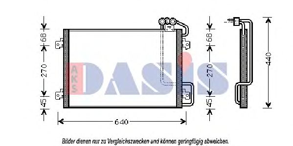 182470N AKS+DASIS Condenser, air conditioning