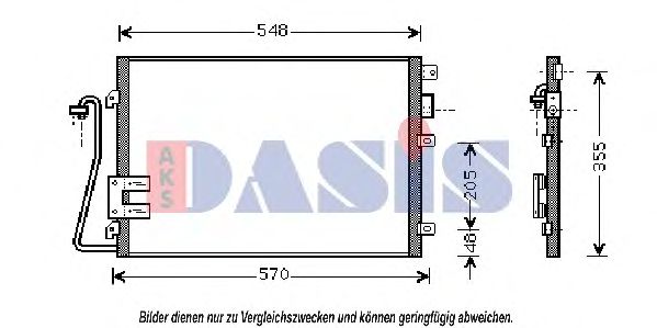 182490N AKS+DASIS Condenser, air conditioning
