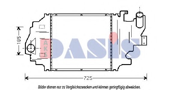 187004N AKS+DASIS Air Supply Intercooler, charger