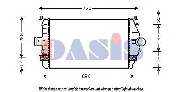 187180N AKS+DASIS Ladeluftkühler