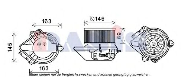 188560N AKS+DASIS Heating / Ventilation Interior Blower