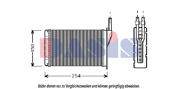 189020N AKS+DASIS Heating / Ventilation Heat Exchanger, interior heating