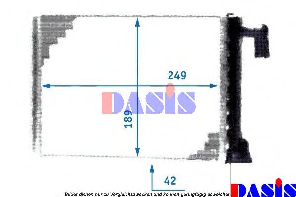 189090N AKS+DASIS Heating / Ventilation Heat Exchanger, interior heating