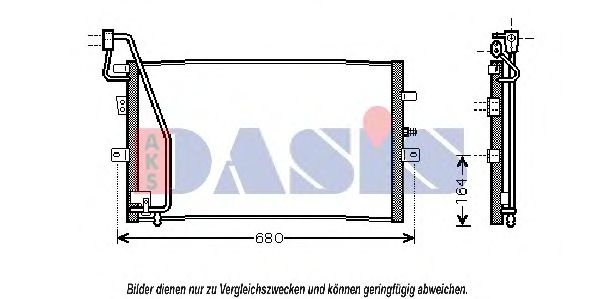 190008N AKS+DASIS Condenser, air conditioning