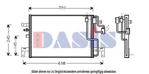 192000N AKS+DASIS Condenser, air conditioning