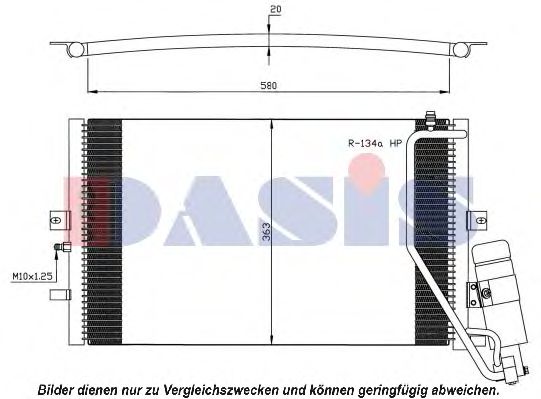 192003N AKS+DASIS Condenser, air conditioning