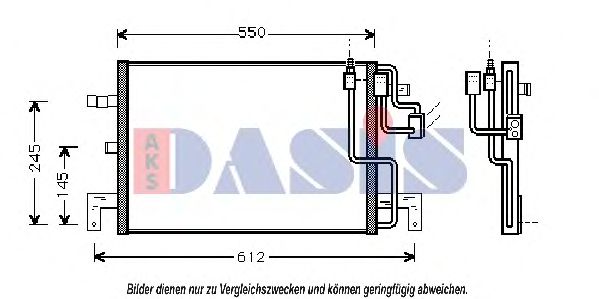 192040N AKS+DASIS Condenser, air conditioning