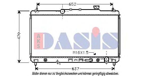 210064N AKS+DASIS Kühler, Motorkühlung