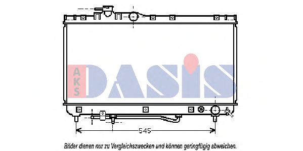 210101N AKS DASIS Radiator, engine cooling
