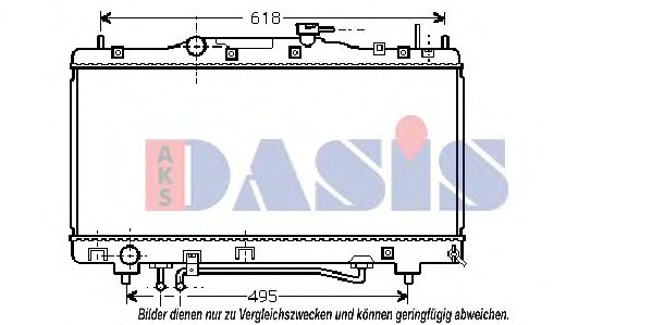 210105N AKS+DASIS Kühler, Motorkühlung