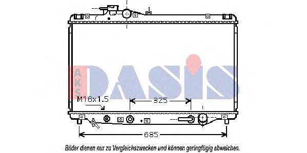 210137N AKS+DASIS Kühler, Motorkühlung