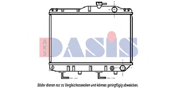 210140N AKS+DASIS Kühler, Motorkühlung
