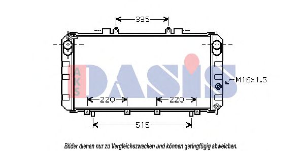 210181N AKS+DASIS Cooling System Radiator, engine cooling