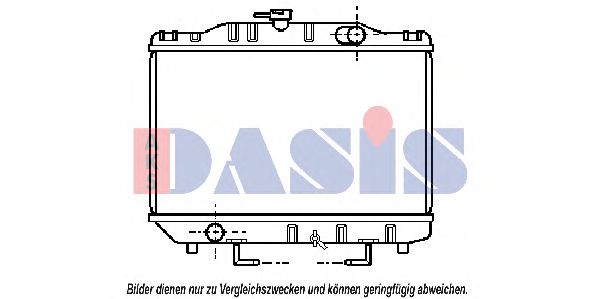 210200N AKS+DASIS Cooling System Radiator, engine cooling