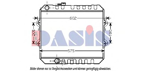 210207N AKS+DASIS Cooling System Radiator, engine cooling