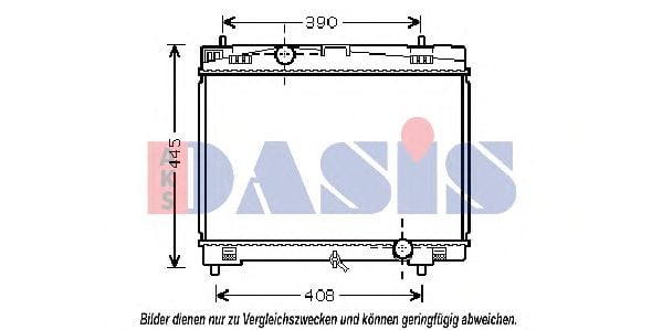 210218N AKS+DASIS Kühler, Motorkühlung