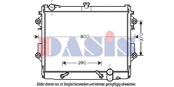 210222N AKS+DASIS Cooling System Radiator, engine cooling