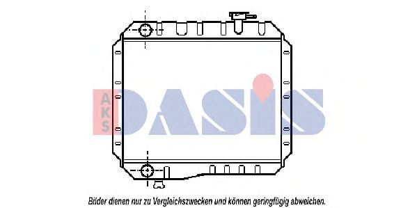 210570N AKS+DASIS Cooling System Radiator, engine cooling