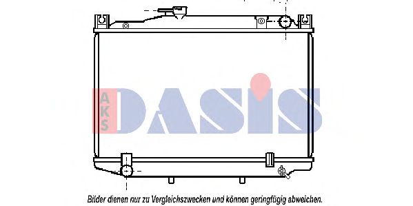 210860N AKS+DASIS Kühler, Motorkühlung