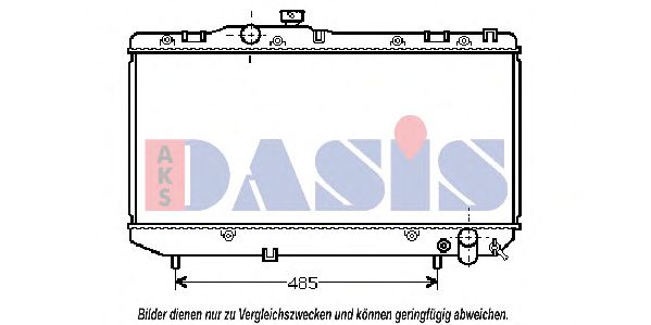 210940N AKS+DASIS Kühler, Motorkühlung