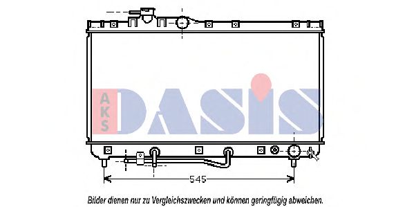 211730N AKS+DASIS Cooling System Radiator, engine cooling