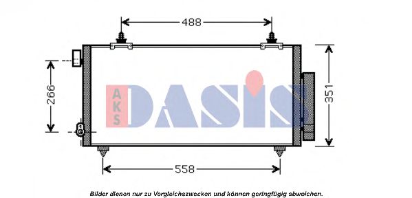 212046N AKS+DASIS Condenser, air conditioning