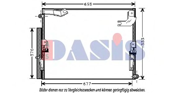 212047N AKS+DASIS Condenser, air conditioning