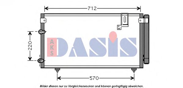 212061N AKS+DASIS Condenser, air conditioning