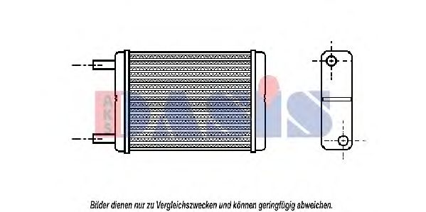219060N AKS DASIS Heat Exchanger, interior heating
