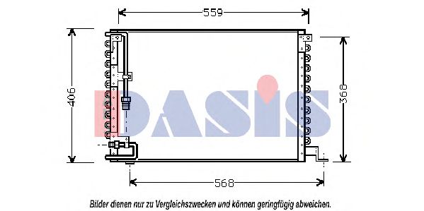 222040N AKS+DASIS Condenser, air conditioning