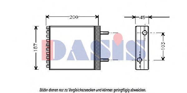 229020N AKS+DASIS Heating / Ventilation Heat Exchanger, interior heating