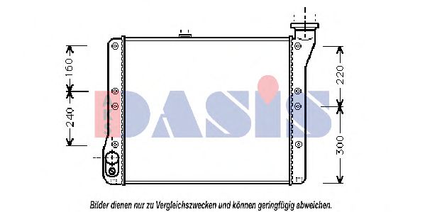 240520N AKS+DASIS Kühler, Motorkühlung
