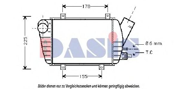 247020N AKS+DASIS Air Supply Intercooler, charger