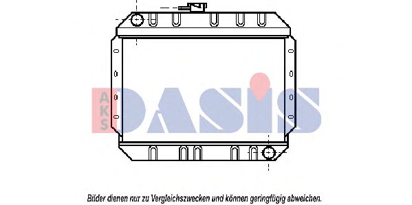 250140N AKS+DASIS Cooling System Radiator, engine cooling