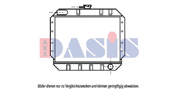 250180N AKS+DASIS Kühler, Motorkühlung