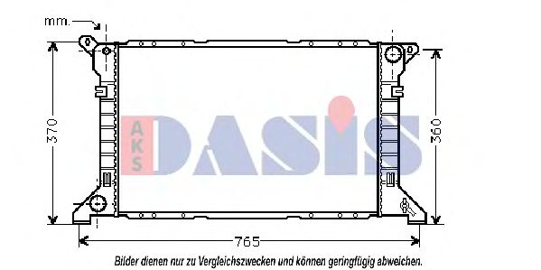 250230N AKS+DASIS Cooling System Radiator, engine cooling