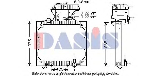 261900T AKS+DASIS Cooling System Radiator, engine cooling