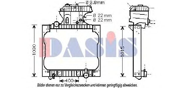 261910N AKS+DASIS Cooling System Radiator, engine cooling