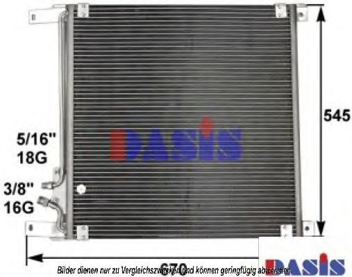 262240N AKS+DASIS Air Conditioning Condenser, air conditioning