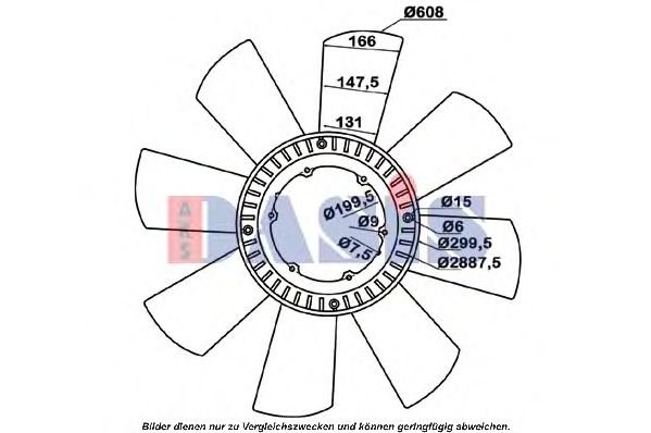 278007N AKS+DASIS Fan, radiator